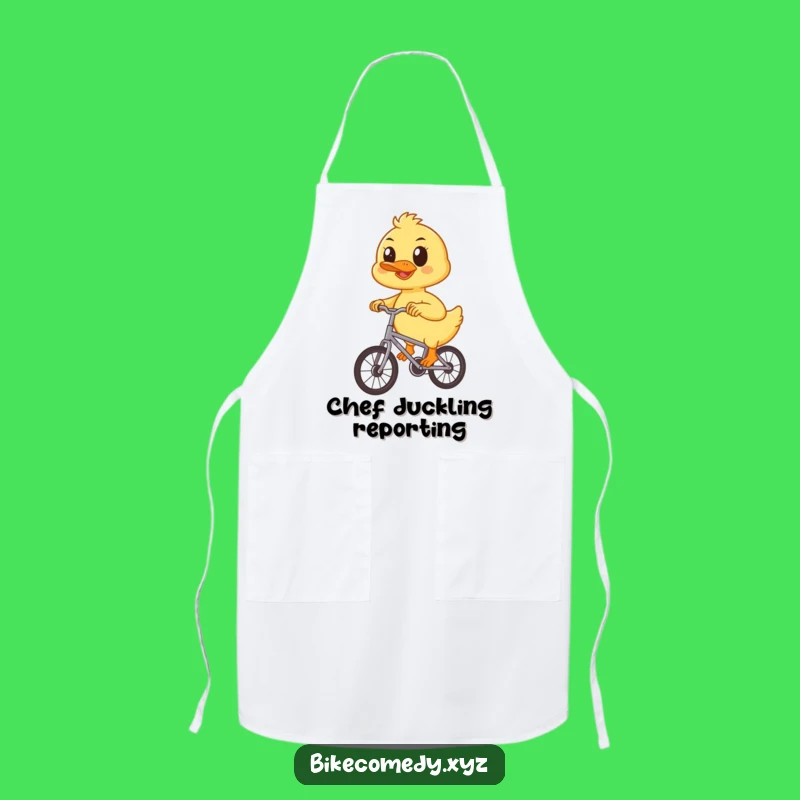 Funny Duckling Bicycle Apron: Cook with Determination and Adorable Style